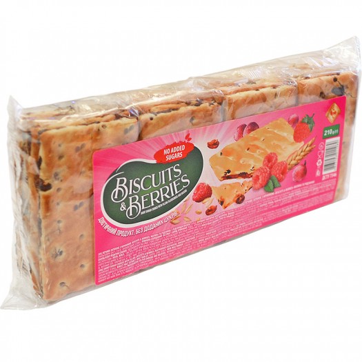 Biscuits & Berries vaarika ja rosina 210g