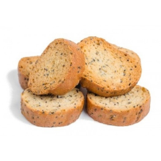 Bread rusk with poppy seeds 3,5kg