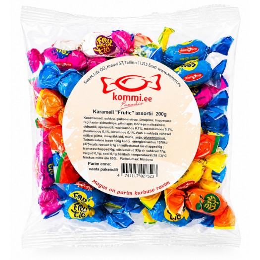 Karamell Frutic (assortii) 200g	