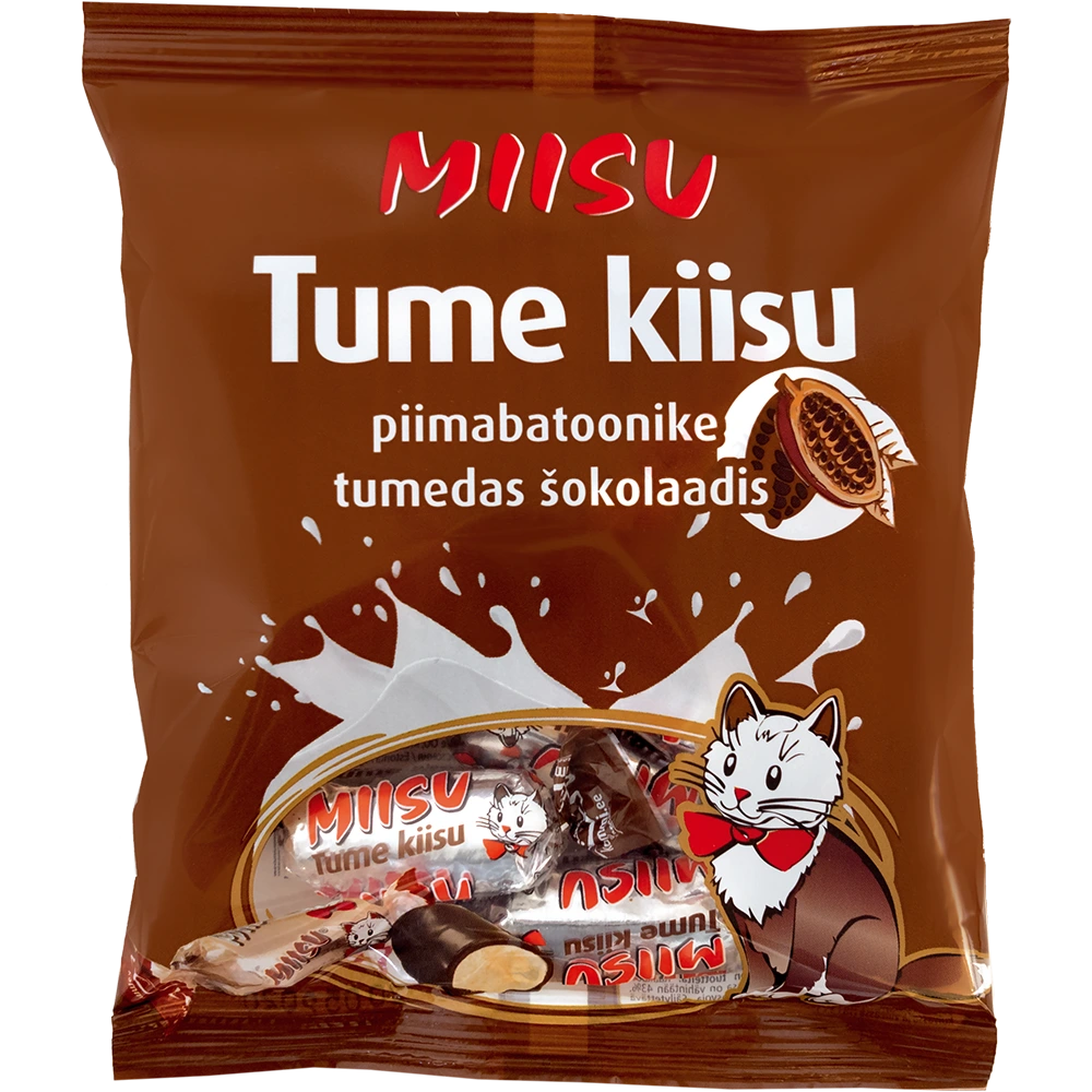 Šokolaadiglasuuriga batoonid Miisu Tume kiisu